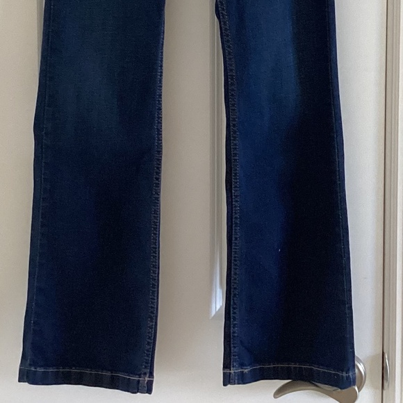 Calvin Klein Jeans High Rise Boot Cut Dark Denim Wash Patch Pockets - Picture 11 of 14